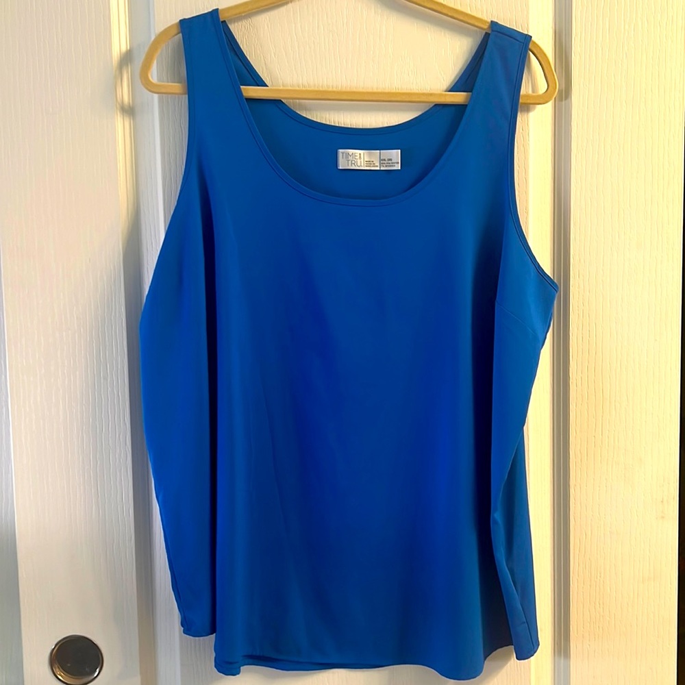 Time and Tru Blue Tank Top